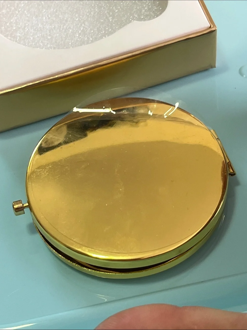 Bridal Maid Face mirrors 🪞 - Warm Beige Finish